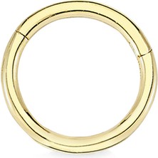 Altın Sepeti Altın Büyük Boy 15 mm Halka Piercing