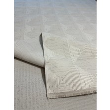 Moda Bambu Halı Krem Renk Leke Tutmaz