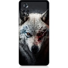 Teknomeg Xiaomi Poco X4 Pro 5g Uyumlu Savaşçı Boz Kurt Desenli Silikon Kılıf
