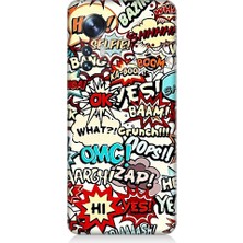 Teknomeg Xiaomi Mi 12 Uyumlu What Omg ve Nidalar Desenli Silikon Kılıf