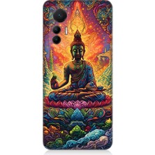 Teknomeg Xiaomi Mi 12 Lite 5g Uyumlu Budist Buda Heykel Desenli Silikon Kılıf