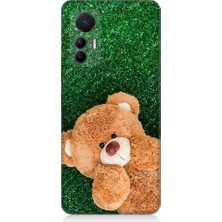 Teknomeg Xiaomi Mi 12 Lite 5g Uyumlu Sevimli Kahverengi Ayı Desenli Silikon Kılıf