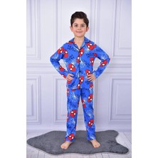 Cillop Butik Erkek Çocuk Örümcek Adam Spiderman Düğmeli Pijama Takımı