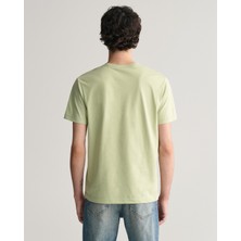 Gant Erkek Yeşil Regular Fit Bisiklet Yaka Logolu T-Shirt 2003184.345