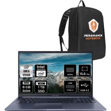 Asus Vivobook 15 Intel Core I5 1235U 8gb 1tb SSD 15.6'' Fhd Fdos Taşınabilir Bilgisayar X1502ZA-EJ1644 & Per4 Çanta EJ1644P41