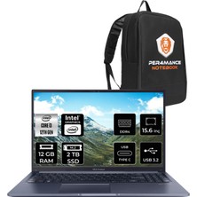 Asus Vivobook 15 Intel Core I3 1215U 12GB 2tb SSD 15.6'' Fhd Fdos Taşınabilir Bilgisayar X1502ZA-EJ1645 & Per4 Çanta EJ1645P77