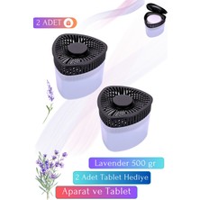 Vcalla Nem Alıcı - Rutubet Giderici Lavanta ( 2 Adet 500 Gram Aparat ve 2 Adet 500 Gram Tablet )