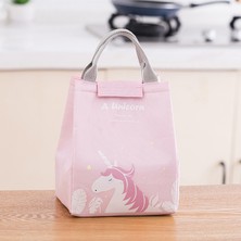 ZhuningShop3 C Stili Yeni Sevimli Karikatür Unicorn Öğle Yemeği Çantası Çocuklar Kadınlar Termal Soğutucu Çanta Yalıtımlı Su Geçirmez Bez Taşıma Depolama Bento Kılıfı (Yurt Dışından)