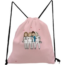 ZhuningShop3 SK1234 Hemşire Stili Hemşire Ipli Çanta Moda Çocuk Sırt Çantası Karikatür Genç Bookbag Hediye Saklama Çantası Seyahat Çantaları Yumuşak Sırt Çantası Özel Desen (Yurt Dışından)