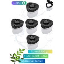 Vcalla Nem Alıcı - Rutubet Giderici Natural ( 5 Adet 500 Gram Aparat ve 5 Adet 500 Gram Tablet )