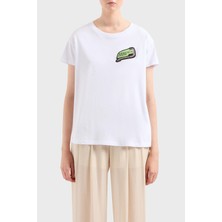 Armani Exchange Pamuklu Relaxed Fit Bisiklet Yaka T Shirt Bayan T Shirt 3DYT16 YJ3RZ 1000