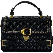 Louisiana Polo Kriste Bell Kadın Çanta Rugan Siyah 26466