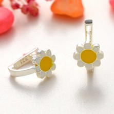 Serra Jewels Gümüş Papatya Çocuk Küpesi