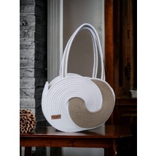 Home Decors By Özlem Hasır Çanta Günlük Omuz Çantası El Emeği Handmade Tasarım Tarz Yaz MODA-YÜK.25CMXEN.35CM