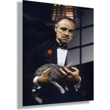 Gaagart Temperli Gerçek Cam Tablo The Godfather Baba Görseli