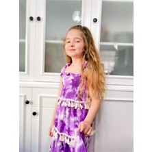 Cillop Butik Kız Çocuk Gipeli Batik Elbise