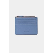 Grande Hakiki Deri Unisex Cüzdan Buz Mavi 820