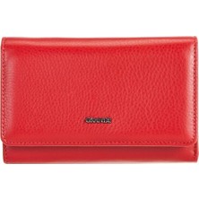 Grande Hakiki Deri Kadın Cüzdan Kırmızı 2628