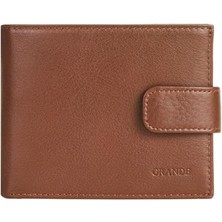 Louisiana Polo Grande Hakiki Deri Erkek Cüzdan Taba 1525