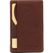 Louisiana Polo Grande Hakiki Deri Erkek Kartlık Taba 825