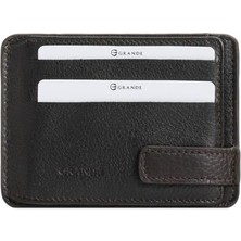 Louisiana Polo Grande Hakiki Deri Erkek Cüzdan Kartlık Kahve 544-M