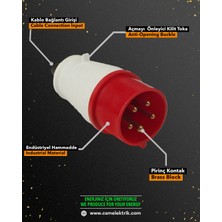 Csm Cee Norm 5/32 380V Düz Fiş
