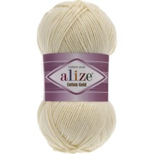 Alize Cotton Gold El Örgü Ipliği 5'li Paket Krem 01