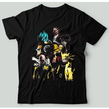 Bu Tshirt Naruto - Heroes' Temalı Oversize Street Wear Unisex Tişört.