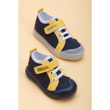 Dilimler Ayakkabı Şirinbebe Şiringenç Keten Sarı Erkek Ilkadım Bebek Çocuk Ayakkabısı