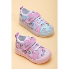 Dilimler Ayakkabı Şirinbebe Şiringenç Keten Fuşya Kız Ilkadım Bebek Çocuk Ayakkabısı