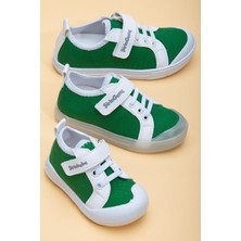 Şirinbebe Şiringenç Keten Yeşil Erkek İlkadım Bebek Çocuk Ayakkabısı