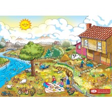 Ilkbahar Mevsim Ahşap Yapboz Puzzle 25X35 Cm. 35 Parça