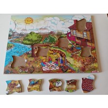 Ilkbahar Mevsim Ahşap Yapboz Puzzle 25X35 Cm. 35 Parça