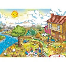 Ilkbahar Mevsim Ahşap Yapboz Puzzle 25X35 Cm. 35 Parça