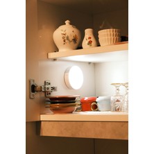 Elnement Hareket Sensörlü, Uzun Ömürlü 8 Ledli ,usb Şarjlı Beyaz Işık, On/auto/off Modlu  6 Adet