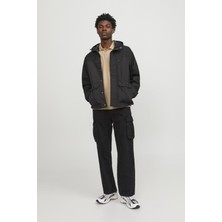 Jack & Jones JJEMARVIN Hood Softshell Noos Jacket, Noir, M