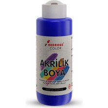 Red Rose Mavi Akrilik Boya 120 ml Sanatsal, Dekoratif, Hobi Amaçlı, Canlı Renkler