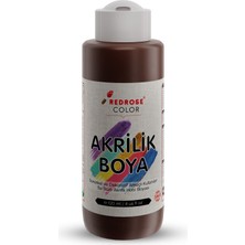 Red Rose Kahverengi Akrilik Boya 120 ml Sanatsal, Dekoratif, Hobi Amaçlı, Canlı Renkler