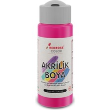 Red Rose Fuşya Akrilik Boya 60 ml Sanatsal, Dekoratif, Hobi Amaçlı, Canlı Renkler