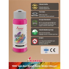 Red Rose Fuşya Akrilik Boya 60 ml Sanatsal, Dekoratif, Hobi Amaçlı, Canlı Renkler