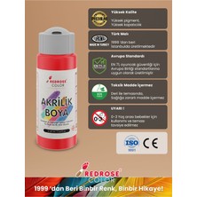 Red Rose Kırmızı Akrilik Boya 60 ml Sanatsal, Dekoratif, Hobi Amaçlı, Canlı Renkler