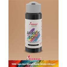 Red Rose Siyah Akrilik Boya 60 ml Sanatsal, Dekoratif, Hobi Amaçlı, Canlı Renkler
