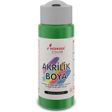 Red Rose Yeşil Akrilik Boya 60 ml Sanatsal, Dekoratif, Hobi Amaçlı, Canlı Renkler