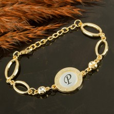 Feryal Harfli Yeni Sezon Metal Taşlı Bileklik