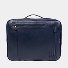 Louisiana Polo Grande Erkek Hakiki Deri Sırt Çantası Lacivert 8003