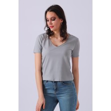 Sd Luxury Regular Fit Basic Kadın T-Shirt