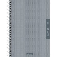 Le Color Fines Ofis Defter A4 Spiralli Çizgili Gri