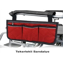 Benlife Tekerlekli Sandalye, Yürüteç, Elektrikli Tekerlekli Sandalye, Transfer Sandalyesi Çantası Kırmızı