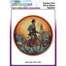 F17 Ajans Vintage Ütü ile Yapışan Tişört Tekstil Dtf Baskı