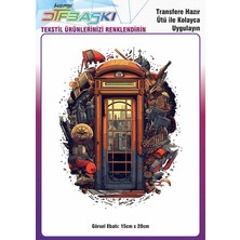 F17 Ajans Vintage Ütü ile Yapışan Tişört Tekstil Dtf Baskı